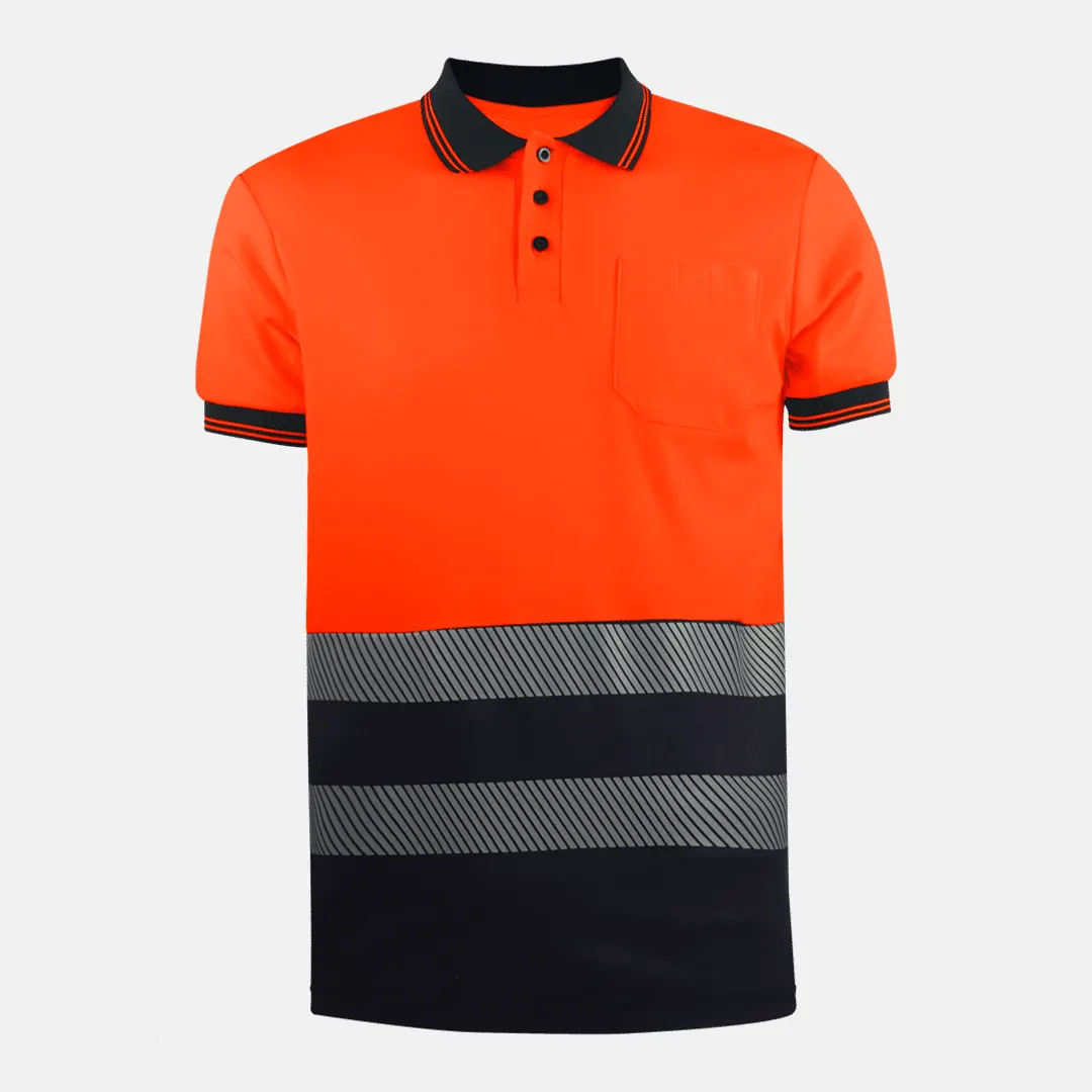 polo-pique-laranja-refletor